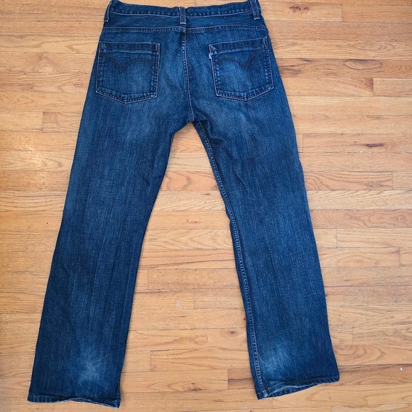 Levis SilverTab Mens Bootcut Jeans Blue Denim Size 34x34 Vintage Y2K Grunge - Picture 9 of 10